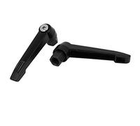 sourcingmap Poignée de Serrage fil femelle M12 95mm Leviers serrage réglables Machines Poignée 2pcs noir