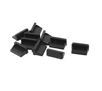 Sourcingmap Port USB-Housse en Silicone Anti-poussière pour Prise Femelle Noir 10pcs