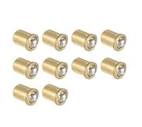Sourcingmap Porte Cabinet Closet tiroir 7 mm de diamètre Laiton Boule Loquet Catcher 10 pcs
