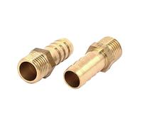 sourcingmap Raccord Cannelé Mâle BSP 1/4 10mm Dia Int. tuyau laiton Raccord connecteur 5pcs
