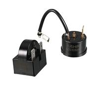 Sourcingmap Relais de démarrage pour réfrigérateur 33 Ohm 3 broches + compresseur protecteur de surcharge thermique