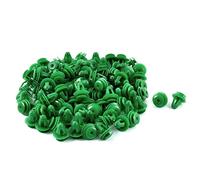 sourcingmap Rivet en plastique Trou 8mm panneau garnissage porte voiture Agrafe Vert 100 Pcs