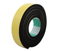 Sourcingmap Ruban adhésif en mousse 40 mm de large, 10 mm d'épaisseur, 2 m de long, pour isolation de fenêtre et porte, jaune et noir