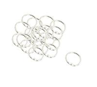 sourcingmap Scrapbooking en métal Bague à anneaux, 25 mm, 20 pièces, Argenté
