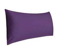 sourcingmap Taie de Traversin Housse de Traversin Taie d'oreiller 300 Fils en Coton égyptien Violet foncé 51 x 152 cm