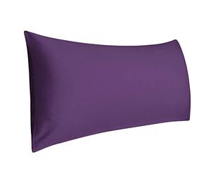 sourcingmap Taie de Traversin Housse de Traversin Taie d'oreiller 300 Fils en Coton égyptien Violet foncé 51 x 152 cm