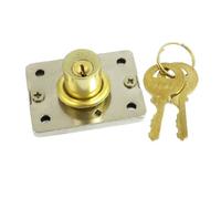 sourcingmap tiroirs portes Brass Tone Cylindre métallique de sécurité coniques verrouillage W deux clés