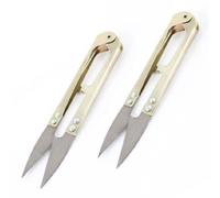 sourcingmap Ton argent lame en métal Tailor Craft point Coupe fil printemps ciseaux Lot de 2