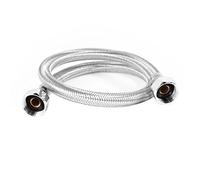 sourcingmap Tuyau Flexible de Douche Tube Ton Argenté 60cm