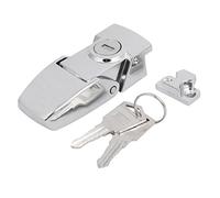 sourcingmap Valise Valise Coffret Bois Métal serrue moraillon bascule 76mm long 2 clé