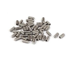 sourcingmap Vis Pointeau Conique pour Poignée de Porte Vis Sans Tête Hexagonale M4x 10mm en acier inoxydable 304 50pcs