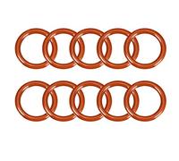 sourcingmap VMQ Lot de 10 joints toriques en silicone Diamètre extérieur 26 mm Diamètre intérieur 19 mm Largeur 3,5 mm Rouge
