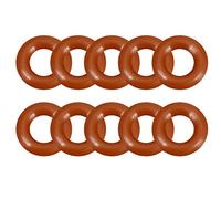 sourcingmap VMQ Lot de 10 joints toriques en silicone Diamètre extérieur 8 mm Diamètre intérieur 4 mm Largeur 2 mm Rouge