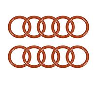 sourcingmap VMQ Lot de 10 joints toriques en silicone Rouge Diamètre extérieur 29 mm Diamètre intérieur 22 mm Largeur 3,5 mm