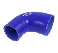 sourcingmap Voiture Système de refroidissement 57-70mm Diamètre intérieur 90degrés Coude Tuyau en silicone Réducteur Bleu