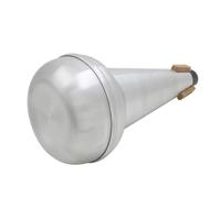 Sourdine D'aluminium en Alliage Ténor pour Trombone Coulissant Argenté | Dispositif pour Trombone Ténor, Finition Soignée, Intonation Précise, Usage à Domicile, Couleur Argenté