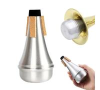 Sourdine de trombone en aluminium léger pour pratique du trombone ténor pour studio ou utilisation à la maison, accessoire de trombone long, sourdine droite pour instruments de musique