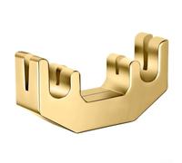 Sourdine d'entraînement en métal compatible avec violons 4/4 et 1/2, amortissement du son efficace pour la pratique quotidienne (doré)