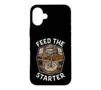 Sourdough Baker Bread Making Feed The Starter Coque pour iPhone 16 Plus