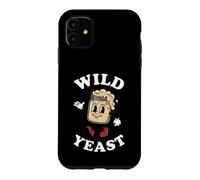 Sourdough Baker Wild Yeast Retro Cartoon Bread Making Coque pour iPhone 11