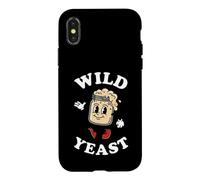 Sourdough Baker Wild Yeast Retro Cartoon Bread Making Coque pour iPhone X/XS