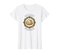 Sourdough Bread Baker Crust Funds Funny Baking Design T-Shirt Graphique avec Valeur, Femme, Blanc, S