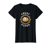 Sourdough Bread Baker Crust Funds Funny Baking Design T-Shirt Graphique avec Valeur, Femme, Noir, L