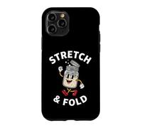 Sourdough Bread Baker Stretch and Fold Retro Cartoon Coque pour iPhone 11 Pro