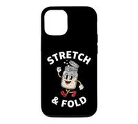 Sourdough Bread Baker Stretch and Fold Retro Cartoon Coque pour iPhone 12/12 Pro