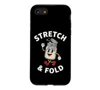 Sourdough Bread Baker Stretch and Fold Retro Cartoon Coque pour iPhone SE (2020) / 7/8