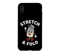 Sourdough Bread Baker Stretch and Fold Retro Cartoon Coque pour iPhone XS Max