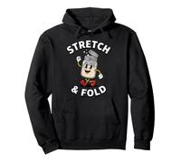 Sourdough Bread Baker Stretch and Fold Retro Cartoon Sweat à Capuche