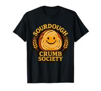 Sourdough Crumb Society Anneaux de miettes rayonnants Sourire Art du Pain T-Shirt