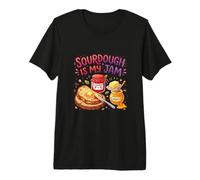 Sourdough is My Jam Funny Baking for Women Bakers Moms T-Shirt Haut de Gamme