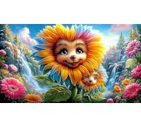 Souriant-Visage Puzzle de 1000 pièces Cadeaux d'anniversaire pour Grands Enfants Jeux éducatifs Classiques 38x26cm/1000pcs