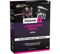 Souricide foudroyant sachets 10g - DIGRAIN R7039taille G