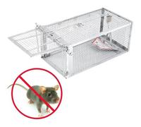 Souricière - Cage à rat en acier - 27.5cm x 15cm x 12cm - Pré-assemblée - Durable