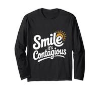 Souriez, C'est Une Ambiance Amusante et Positive contagieuse Manche Longue