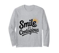 Souriez, C'est Une Ambiance Amusante et Positive contagieuse Manche Longue