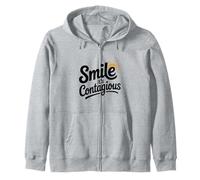 Souriez, C'est Une Ambiance Amusante et Positive contagieuse Sweat à Capuche