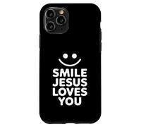 Souriez, Jésus vous aime, drôle de foi chrétienne Coque pour iPhone 11 Pro