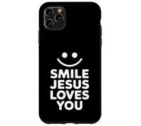 Souriez, Jésus vous aime, drôle de foi chrétienne Coque pour iPhone 11 Pro Max