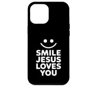 Souriez, Jésus vous aime, drôle de foi chrétienne Coque pour iPhone 12 Pro Max