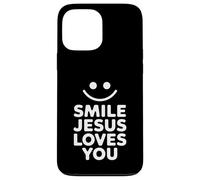 Souriez, Jésus vous aime, drôle de foi chrétienne Coque pour iPhone 13 Pro Max