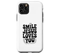Souriez, Jésus Vous Aime, Foi chrétienne, Source d'inspiration Coque pour iPhone 11 Pro