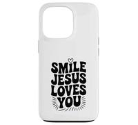 Souriez, Jésus Vous Aime, Foi chrétienne, Source d'inspiration Coque pour iPhone 13 Pro