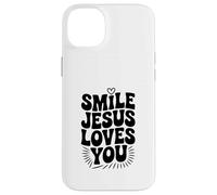 Souriez, Jésus Vous Aime, Foi chrétienne, Source d'inspiration Coque pour iPhone 14 Plus