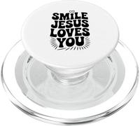 Souriez, Jésus Vous Aime, Foi chrétienne, Source d'inspiration PopSockets PopGrip pour MagSafe