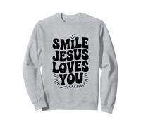 Souriez, Jésus Vous Aime, Foi chrétienne, Source d'inspiration Sweatshirt