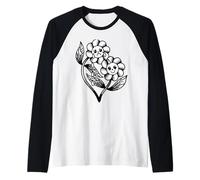 Souriez Maintenant, pleurez Plus Tard, Joyeux, Triste, Fleurs, Blackwork Manche Raglan